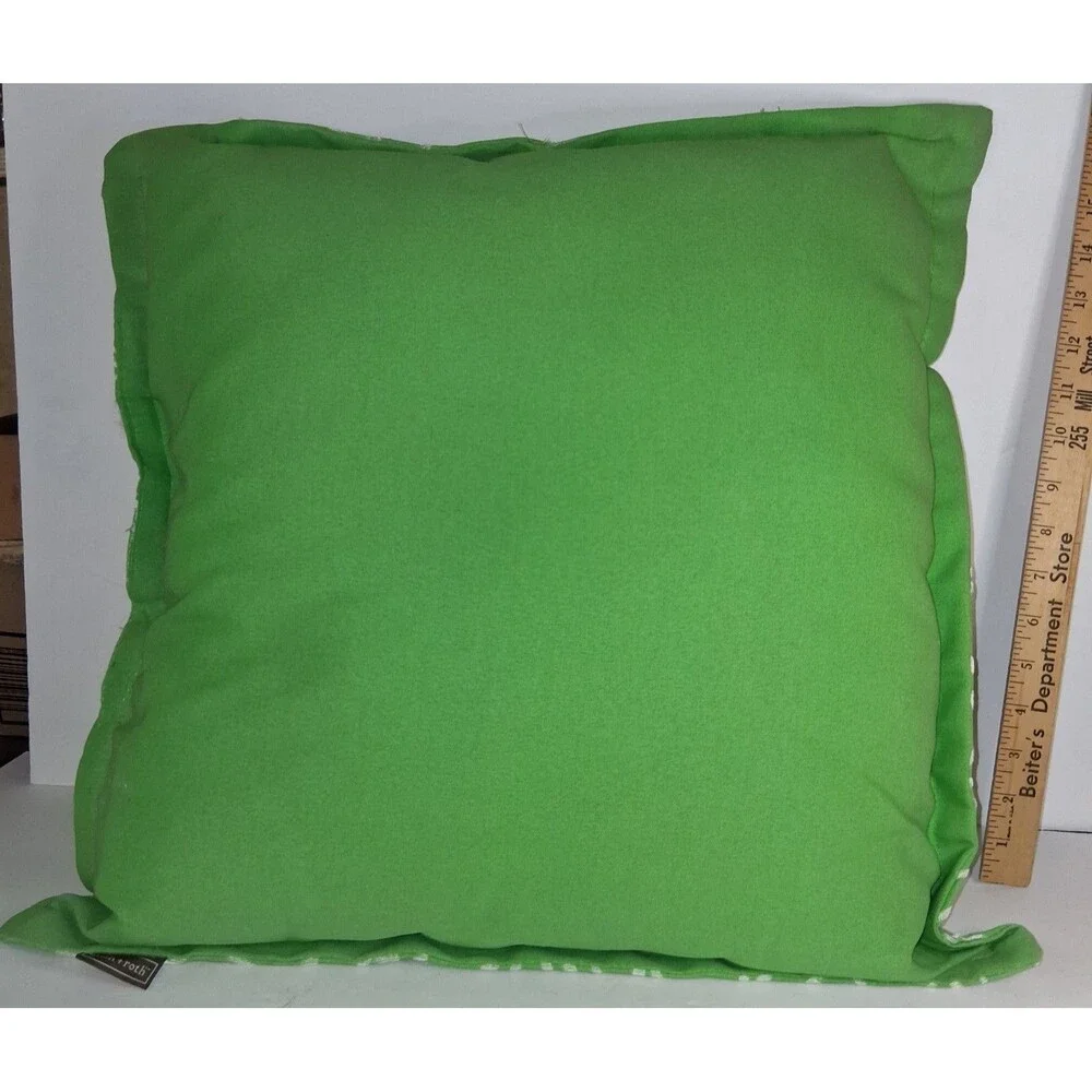 Decorative Leaf Green Pillow Allen + Roth 16 x 16